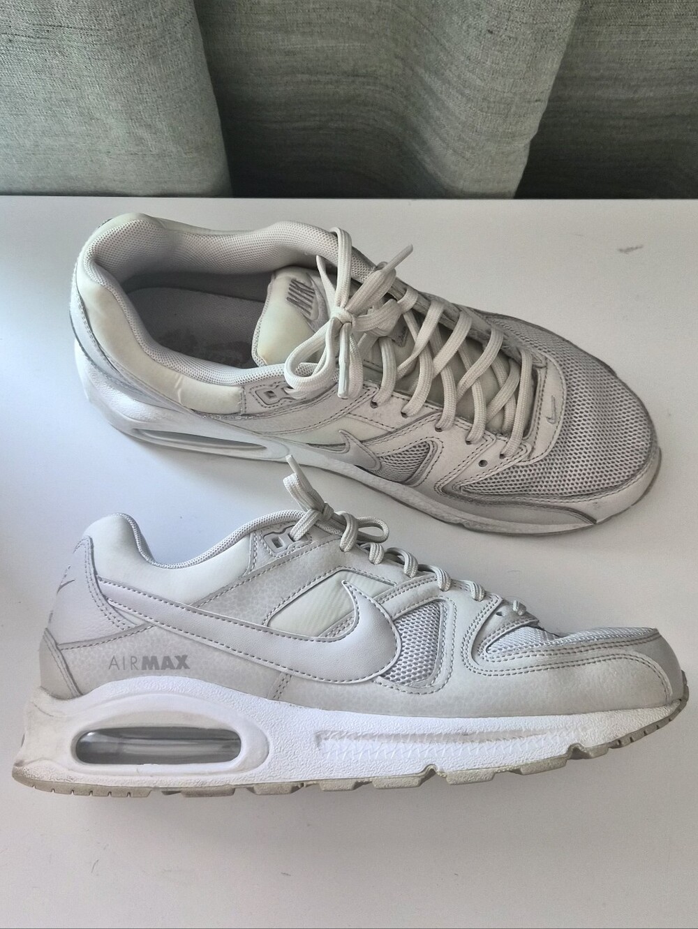Nike Air Max Leather Women's Grey/White Athletic Sneakers Size 10